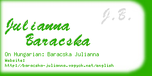 julianna baracska business card